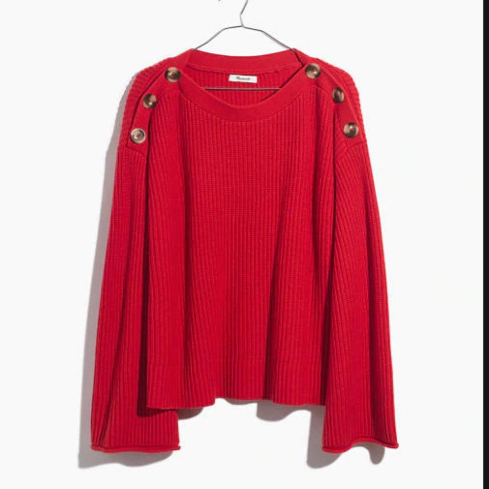 NWT Madewell Calloway Boatneck Pullover Sweater
